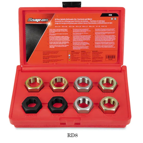 Snapon-General Hand Tools-Rethreading Set RD8 Spindle Rethreading Set